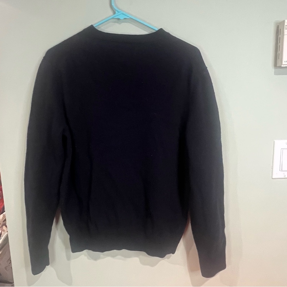 Calvin Klein Men's Black V-Neck Knit Sweater - Picture 6 of 7